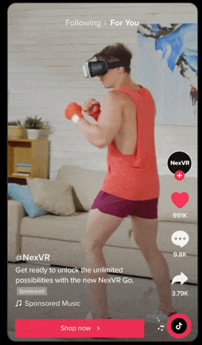 Tiktok in-feed video ads